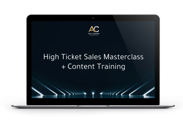 High Ticket Sales Masterclass + Content Training - SalesCode